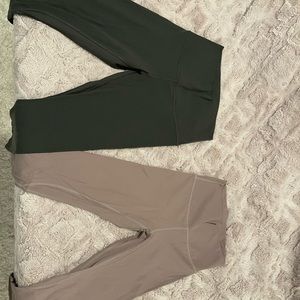 Lululemon Grey align and Nude/Purple Wunder Under